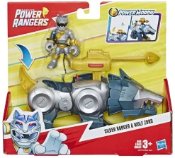 Discount ๐ Power Rangers Playskool Heroes Silver Ranger & Wolf Zord 3-Inch Figure Set ๐ฅ