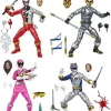 Hot Sale 😍 Power Rangers Power Pop Lightning Collection Dino Fury Red Ranger, Dino Charge Pink Ranger, Wild Force Lunar Wolf Ranger & Zeo Cog Action Figure 4-Pack ⭐ -Power Rangers shop prpowerpop4pack