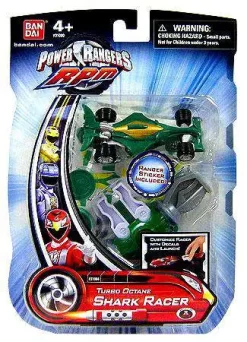 Cheapest 👏 Power Rangers RPM Turbo Octane Shark Racer Action Figure [Damaged Package] 😍