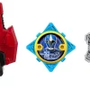 Best Sale 👍 Power Rangers Ninja Steel Power Up Silver & Blue Ninja Power Star 2-Pack with Launcher 😀 -Power Rangers shop prsnspowerstarsilvblue