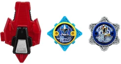 Best Sale 👍 Power Rangers Ninja Steel Power Up Silver & Blue Ninja Power Star 2-Pack with Launcher 😀