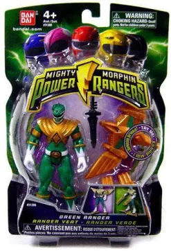 Hot Sale 🔔 Power Rangers Mighty Morphin 2009 Green Ranger Action Figure ⌛