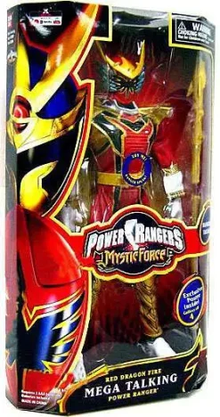 Flash Sale 🛒 Power Rangers Mystic Force Red Dragon Fire Mega Talking Power Ranger Deluxe Action Figure ⭐