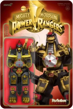 Wholesale 🔔 ReAction Mighty Morphin Power Rangers Dragonzord Action Figure [Black & Gold] (Pre-Order ships January) 🤩