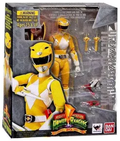 Discount 🔥 Power Rangers Mighty Morphin S.H. Figuarts Yellow Ranger Action Figure 🎁
