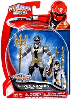 Buy ❤️ Power Rangers Super Megaforce Silver Ranger Action Figure [Action Hero, Damaged Package] ❤️
