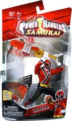 Cheapest 🧨 Power Rangers Samurai Sword Morphin Ranger Fire Action Figure 🔥