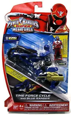 Top 10 🎉 Power Rangers Super Megaforce Zord Builder Time Force Cycle & Blue Ranger Action Figure 🌟