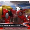 Promo 😍 Power Rangers Super Megaforce Zord Builder Wild Force Red Lion Action Figure Vehicle ❤️