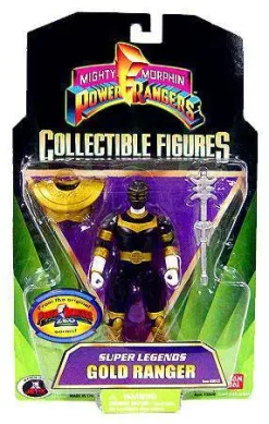 Budget 🎁 Power Rangers Mighty Morphin Collectible Figures Super Legends Gold Ranger Action Figure ✔️